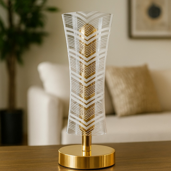 Aurora Luxe Crystal LED Table Lamp