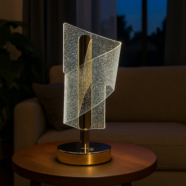 Aurora Spiral Crystal Lamp