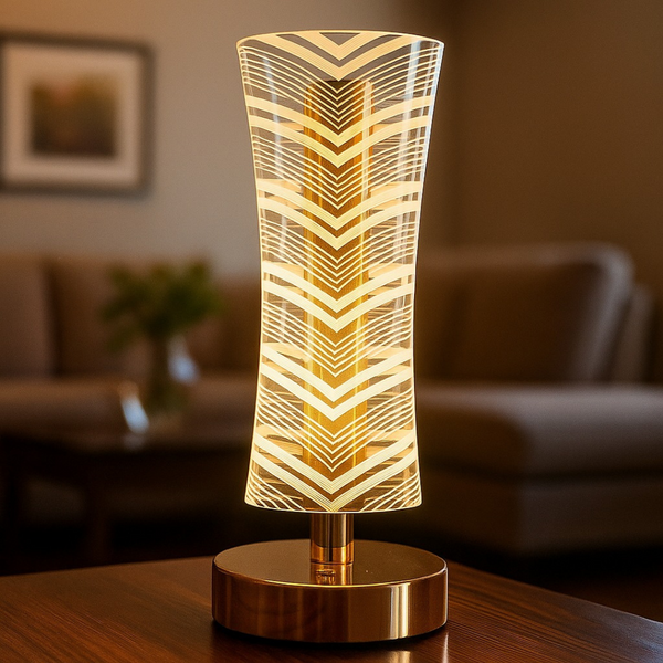 Aurora Luxe Crystal LED Table Lamp
