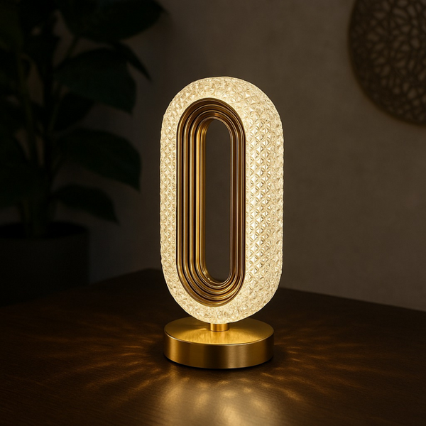 Aurora Luxe Crystal Loop Lamp