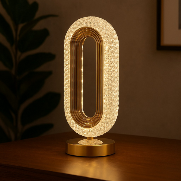 Aurora Luxe Crystal Loop Lamp