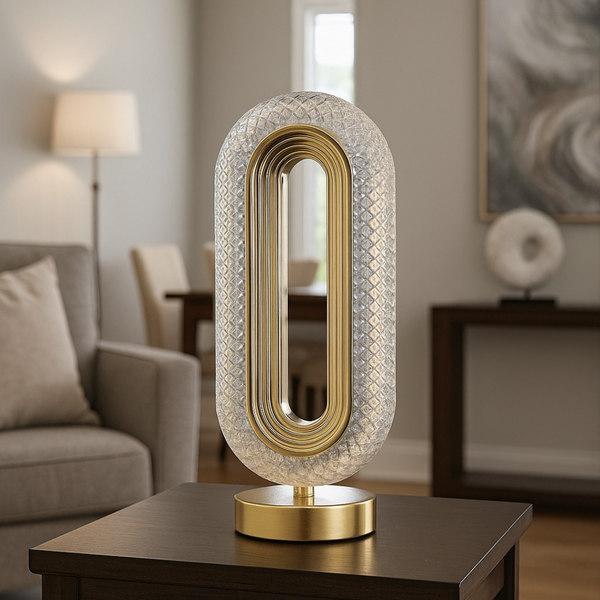 Aurora Luxe Crystal Loop Lamp