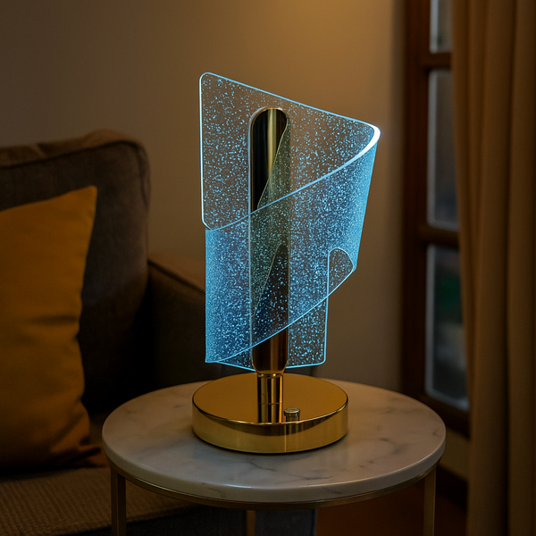 Aurora Spiral Crystal Lamp