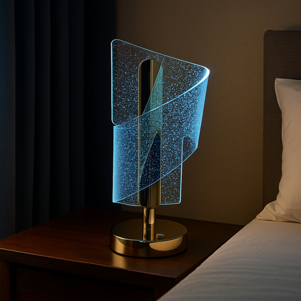 Aurora Spiral Crystal Lamp