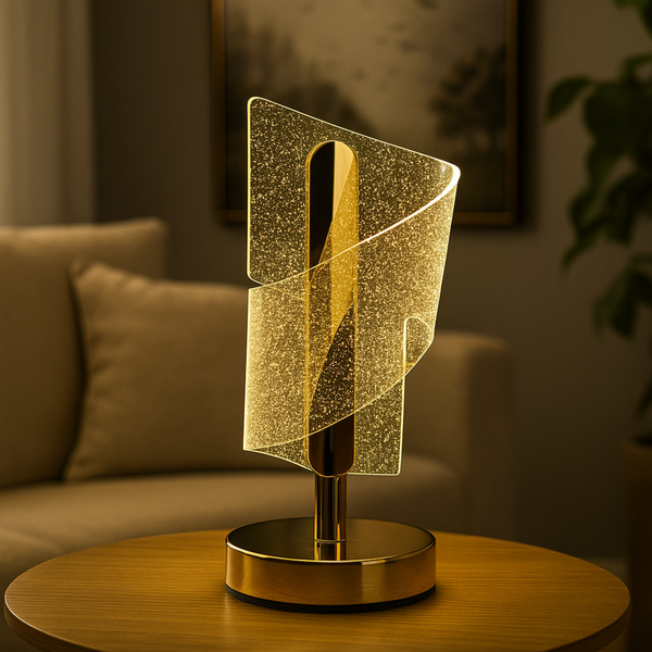 Aurora Spiral Crystal Lamp
