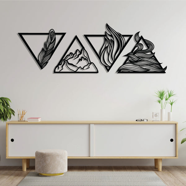 Four Elements Triangle Wall Art Decoration