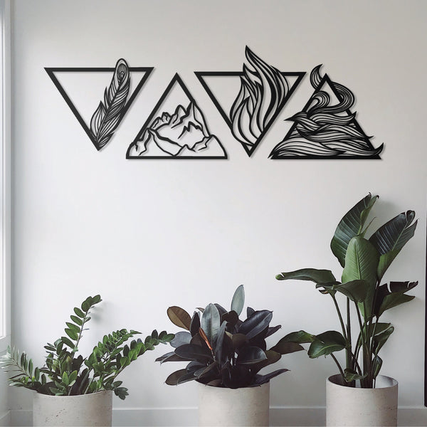 Four Elements Triangle Wall Art Decoration