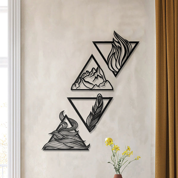 Four Elements Triangle Wall Art Decoration
