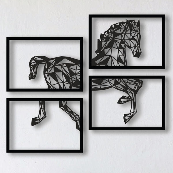 Geometric Horse Wall Art Decoration