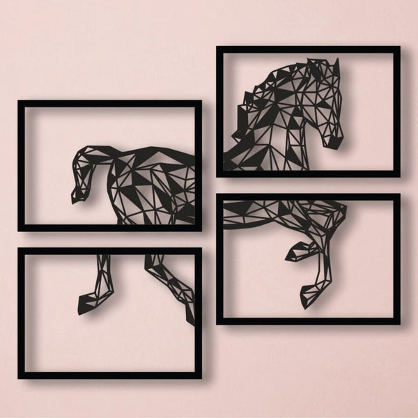 Geometric Horse Wall Art Decoration